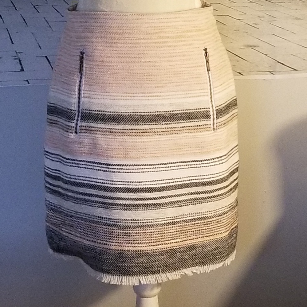 Ann Taylor Loft Tweed Woven Short Skirt